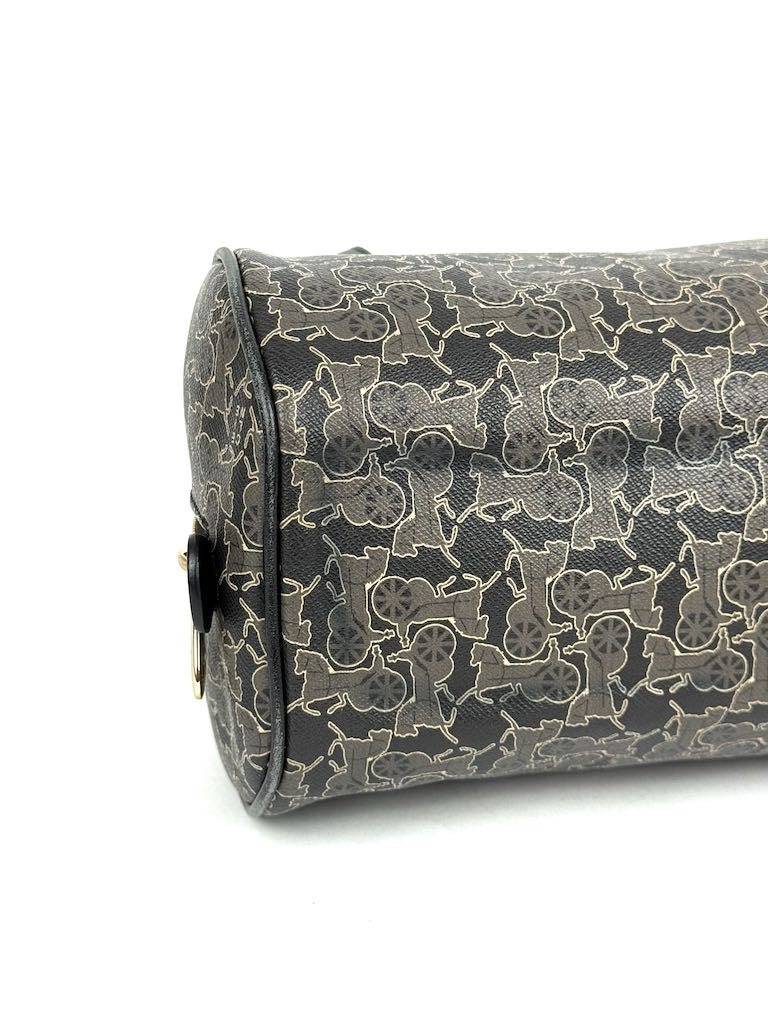 Celine Carriage Print Mini Boston Bag
