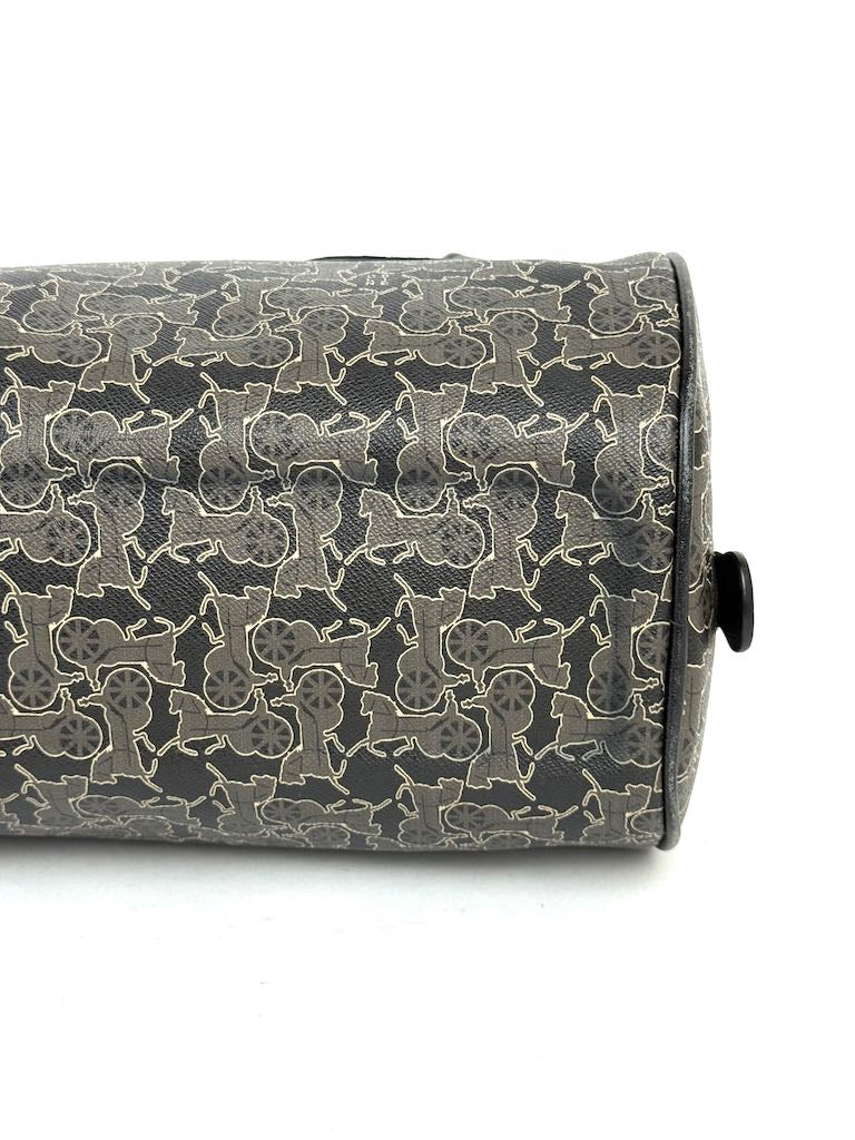 Celine Carriage Print Mini Boston Bag