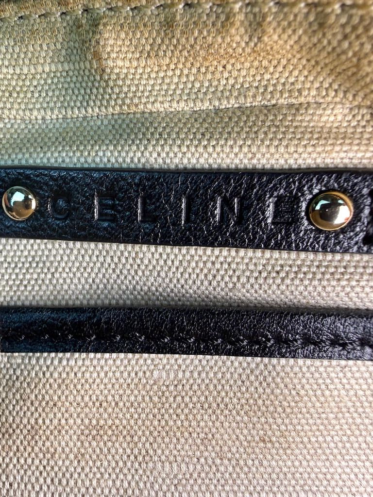Celine Carriage Print Mini Boston Bag