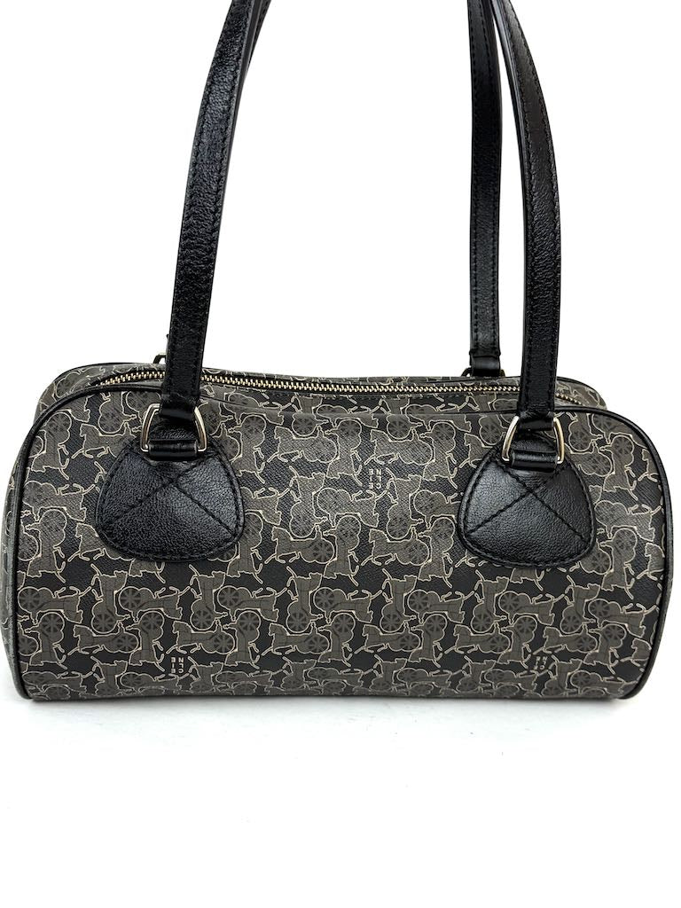 Celine Carriage Print Mini Boston Bag