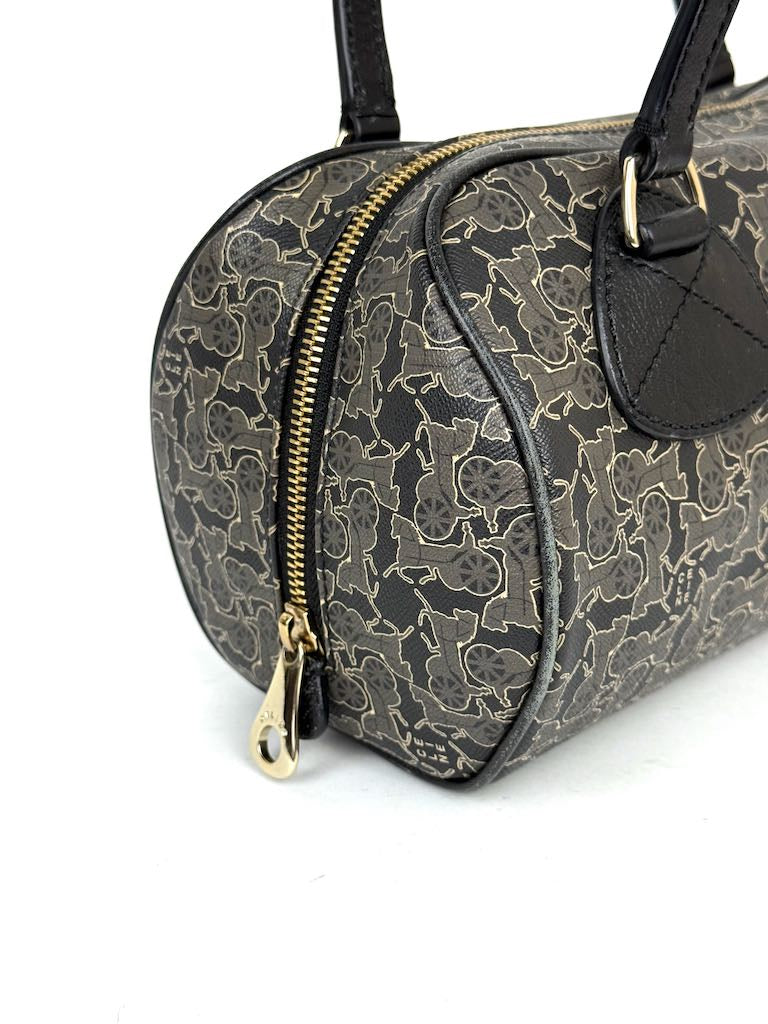 Celine Carriage Print Mini Boston Bag
