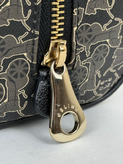 Celine Carriage Print Mini Boston Bag