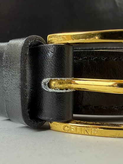 Celine Shoulder Bag in black leather