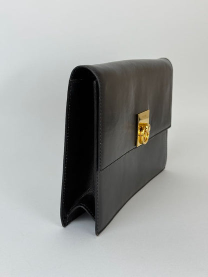 Celine Shoulder Bag in black leather