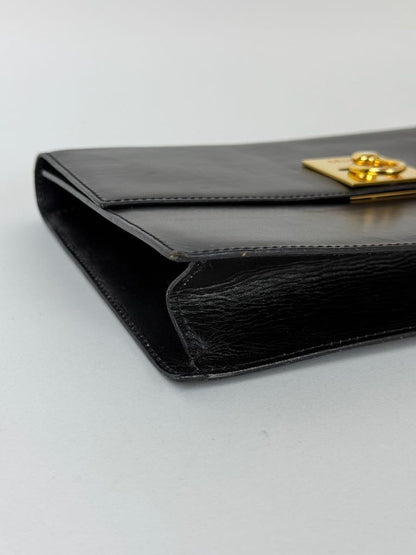 Celine Shoulder Bag in black leather