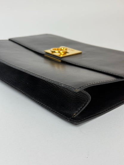 Celine Shoulder Bag in black leather