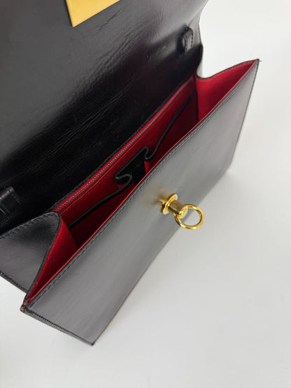 Celine Shoulder Bag in black leather