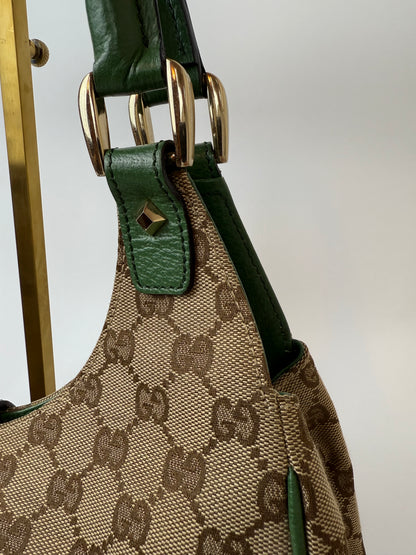 Gucci New Jackie GG canvas x leather