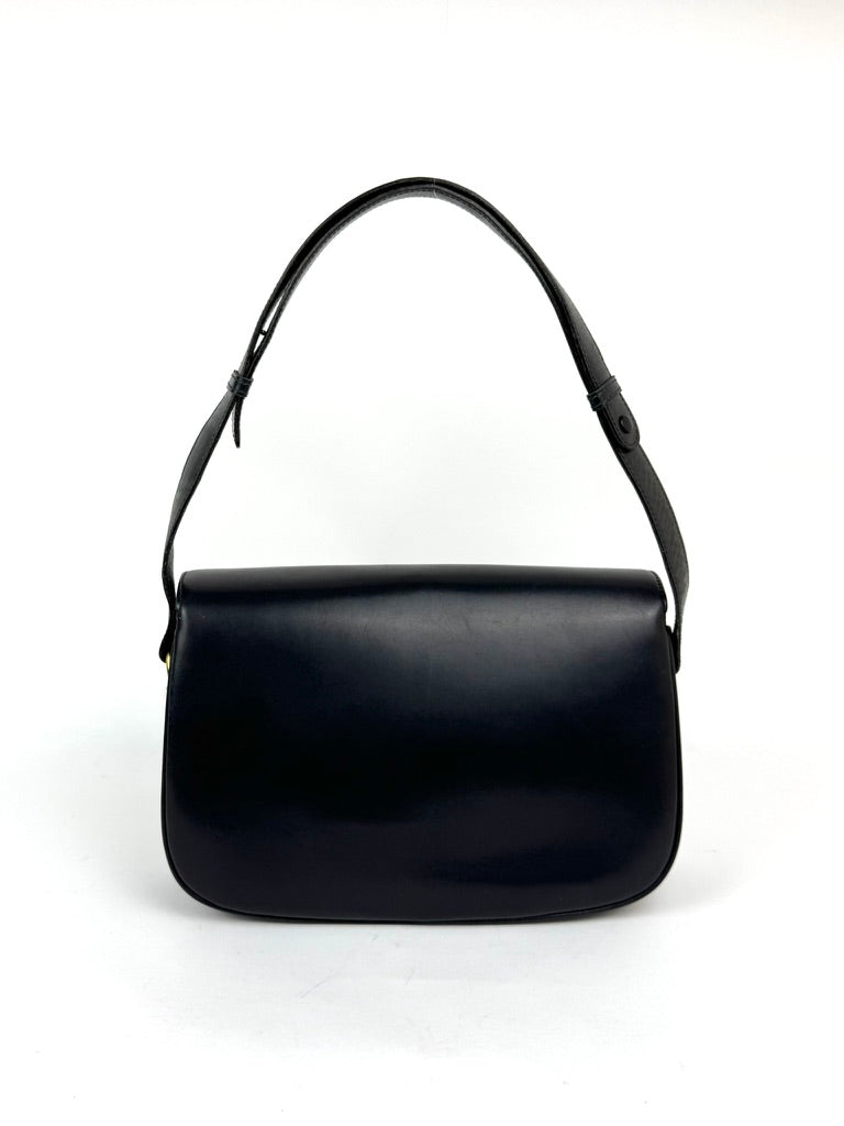 Gucci Horsebit 1955 Navy Leather Shoulder Bag