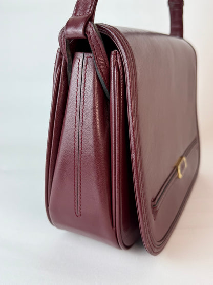Chloé Bordeaux Leather Handbag