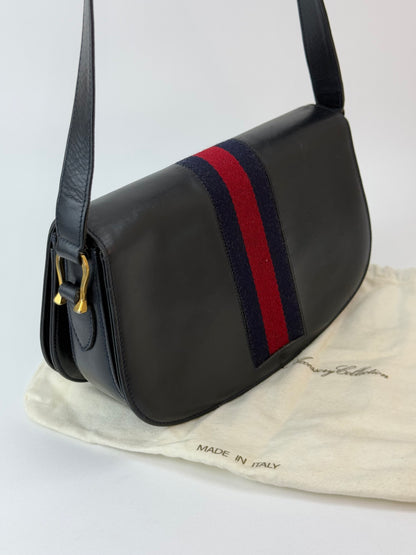 Gucci Sherry Line Leather Bag With Horsebit Hardware