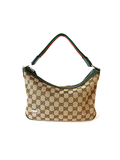 Gucci GG Canvas Web Baguette