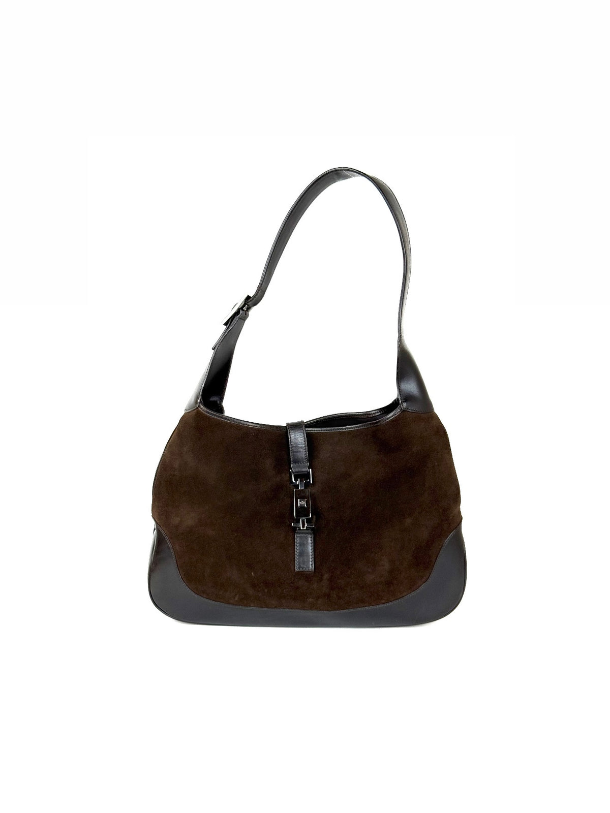 Gucci Jackie in brown suede