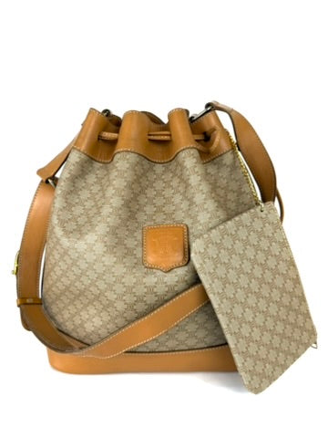 Celine Macadam Drawstring Shoulder Bag