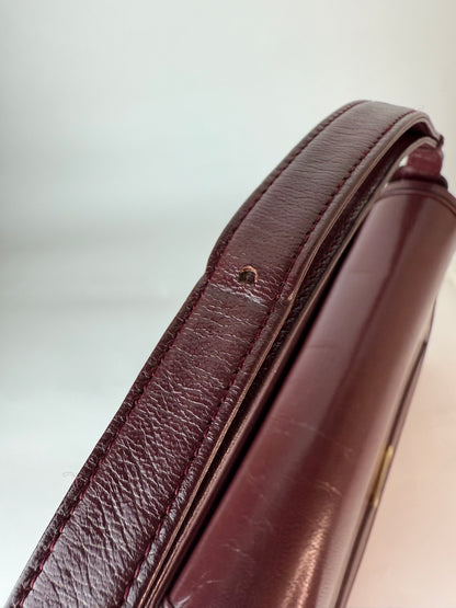 Chloé Bordeaux Leather Handbag