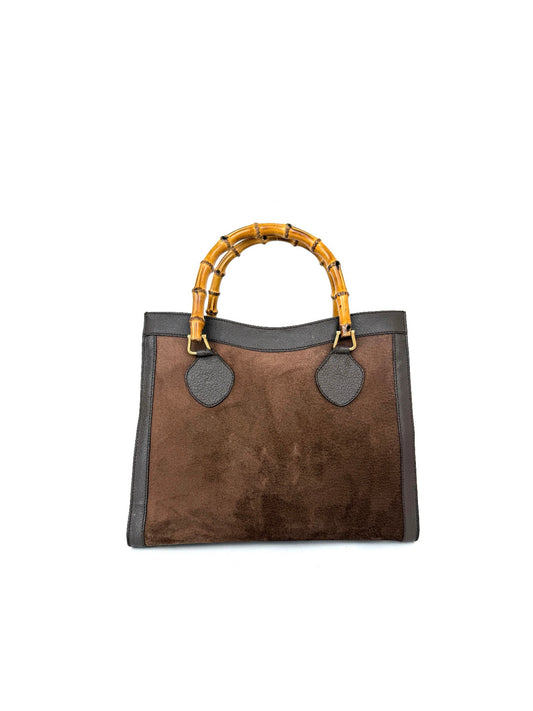 Gucci Diana in Chocolate Brown Suede