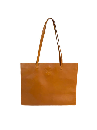 Prada Leather Brown Tote Bag