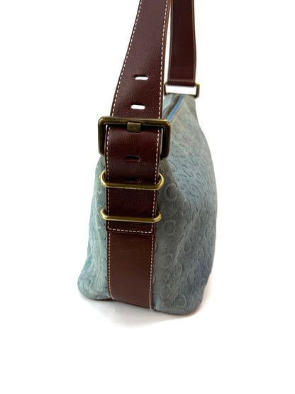 Celine Macadam Suede Leather Bag