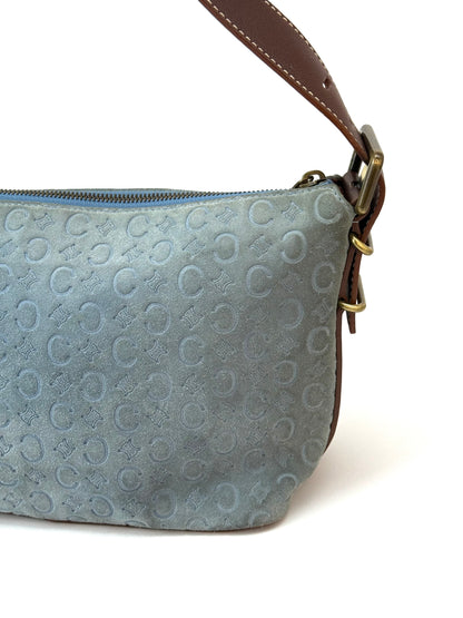 Celine Macadam Suede Leather Bag