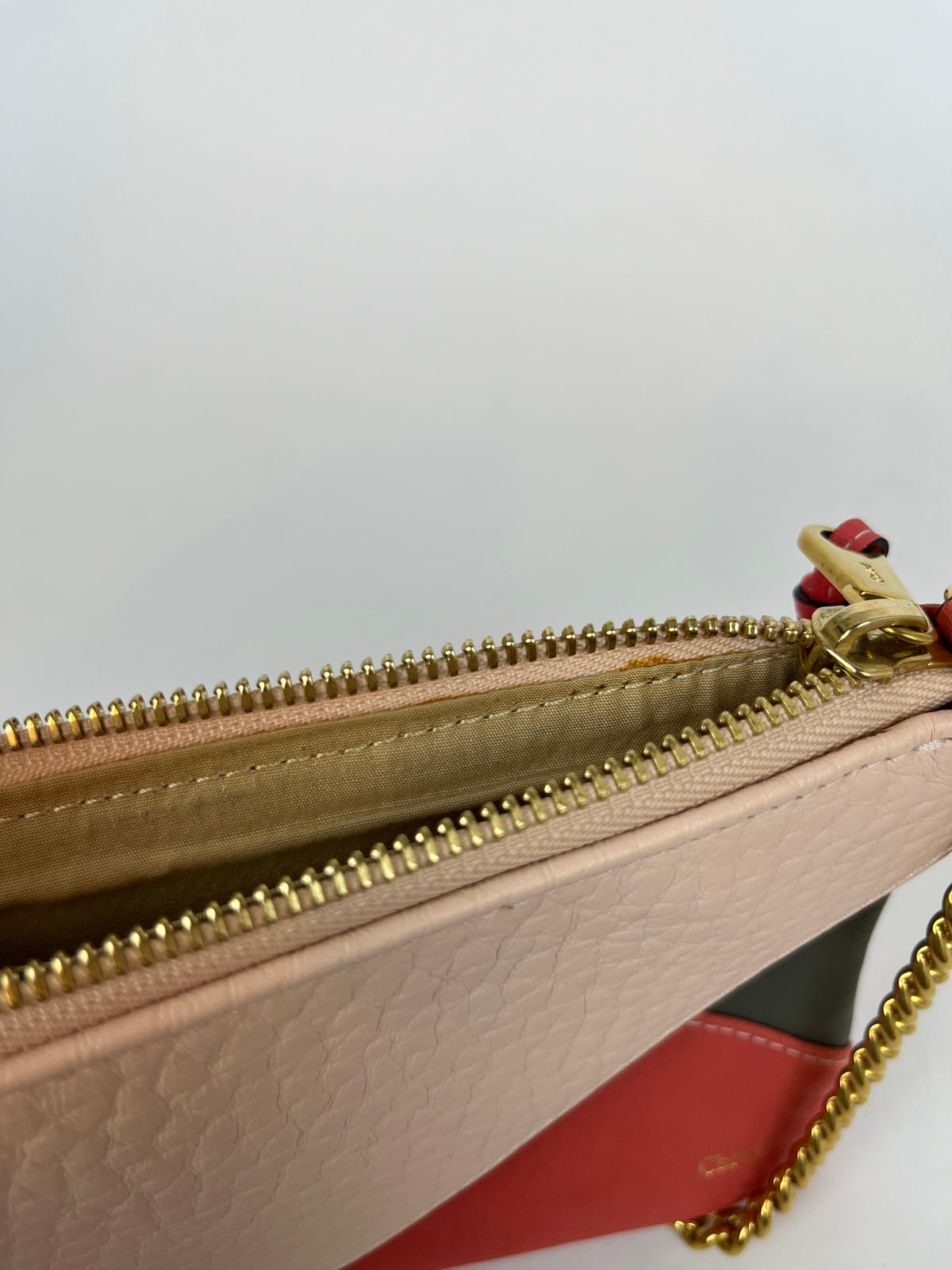 Chloé leren envelope clutch
