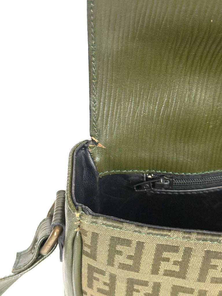 Fendi Monogramma FF Zucca Shoulder Bag