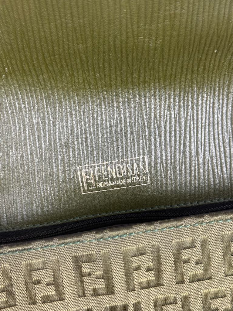 Fendi Monogramma FF Zucca Shoulder Bag