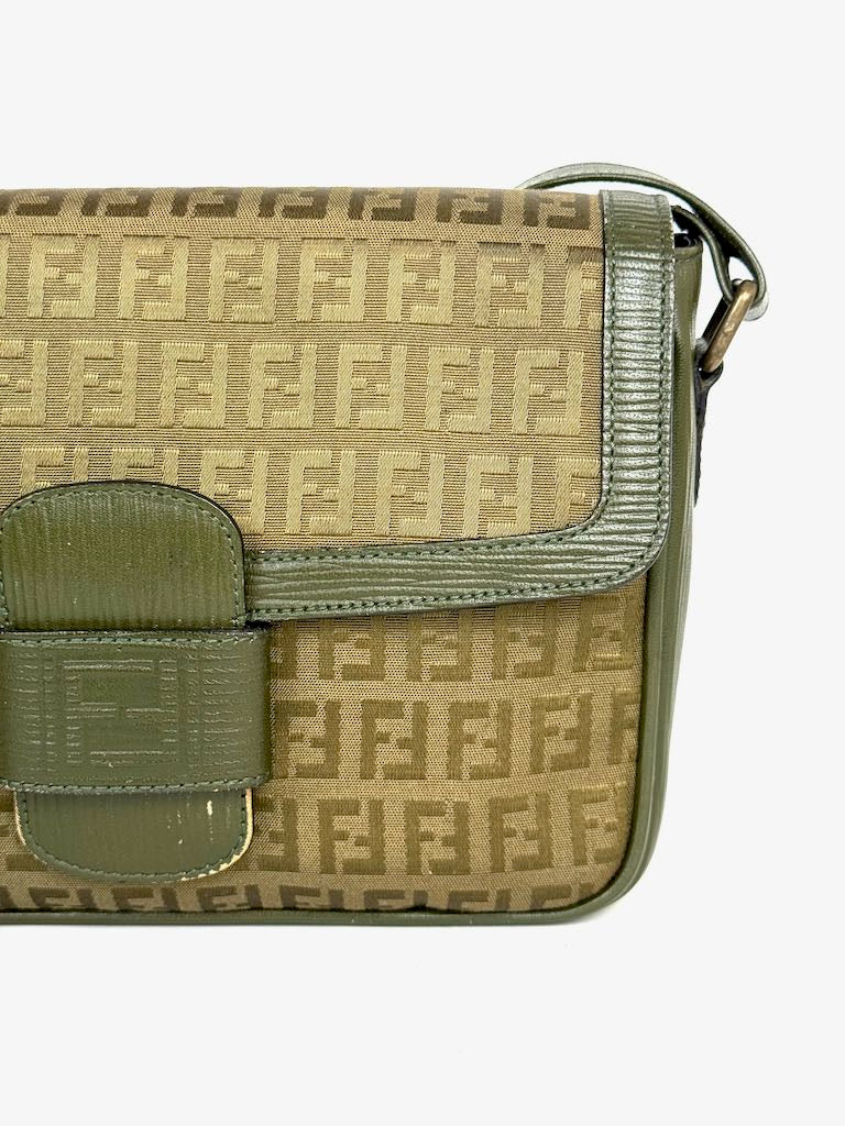 Fendi Monogramma FF Zucca Shoulder Bag