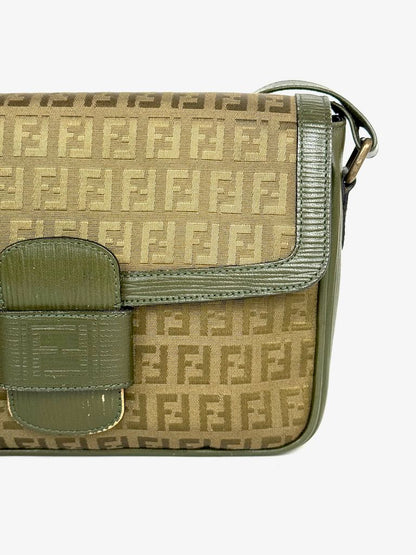 Fendi Monogramma FF Zucca Shoulder Bag