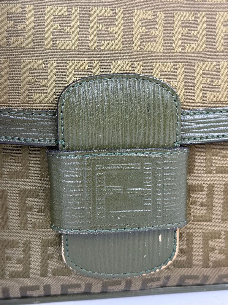 Fendi Monogramma FF Zucca Shoulder Bag