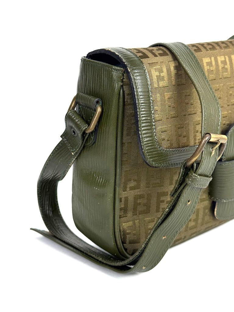 Fendi Monogramma FF Zucca Shoulder Bag