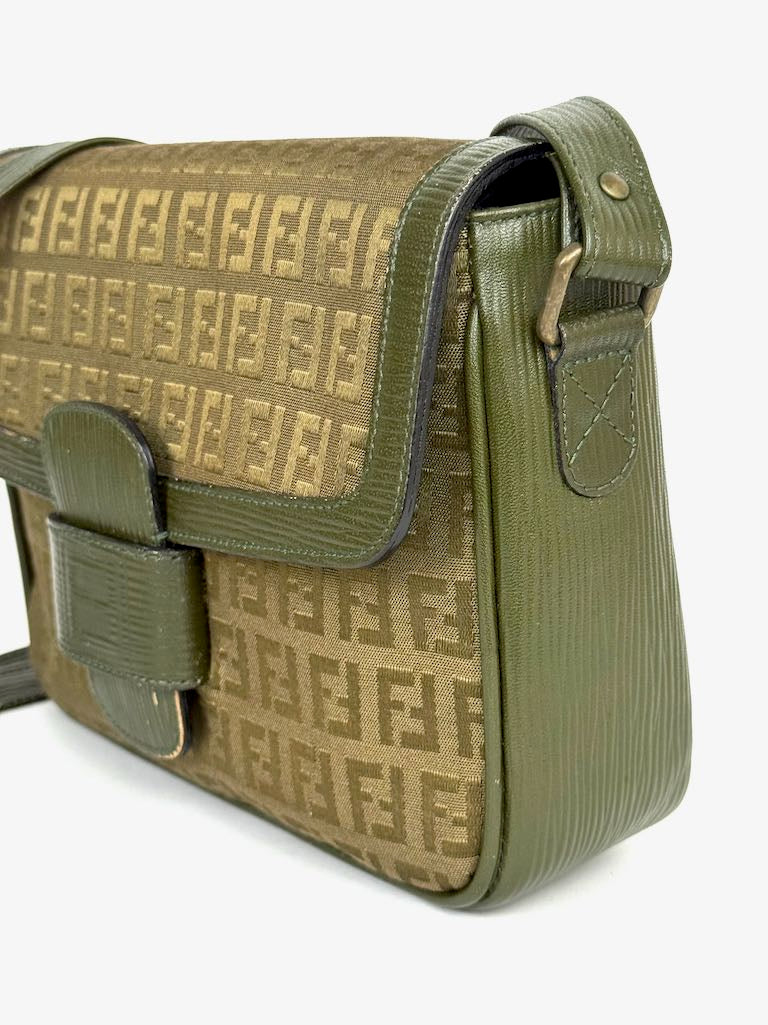 Fendi Monogramma FF Zucca Shoulder Bag
