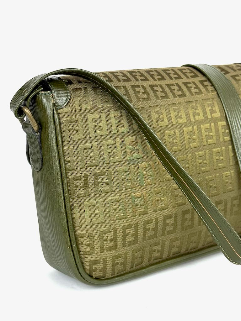 Fendi Monogramma FF Zucca Shoulder Bag