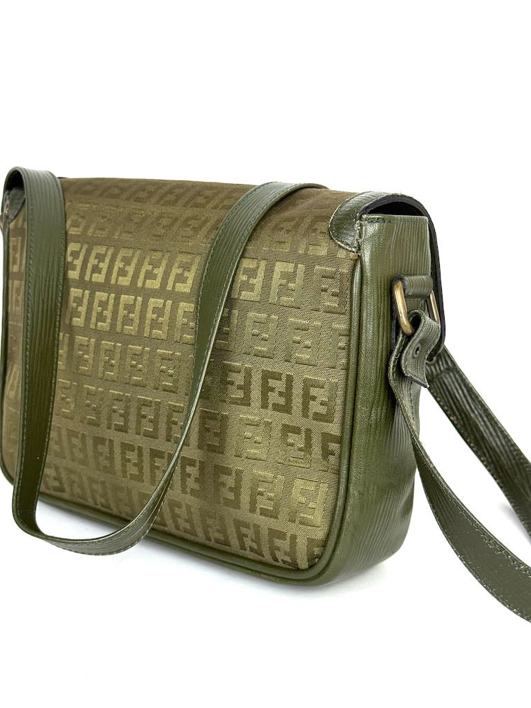 Fendi Monogramma FF Zucca Shoulder Bag