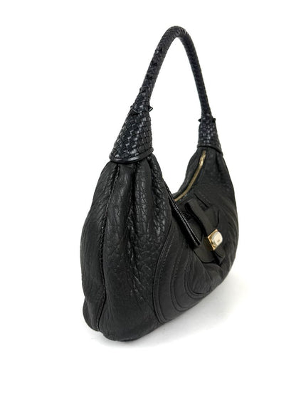 Fendi Zucca Spy in black leather