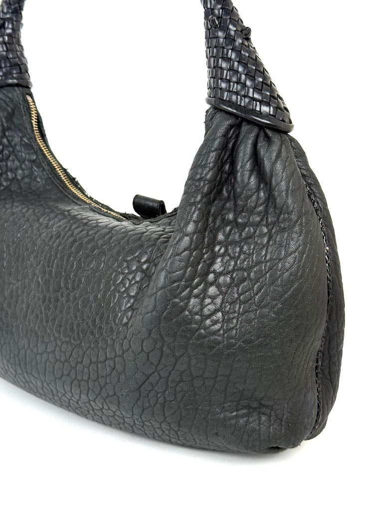 Fendi Zucca Spy in black leather