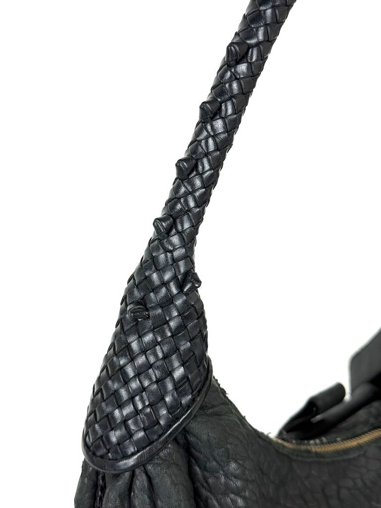 Fendi Zucca Spy in black leather
