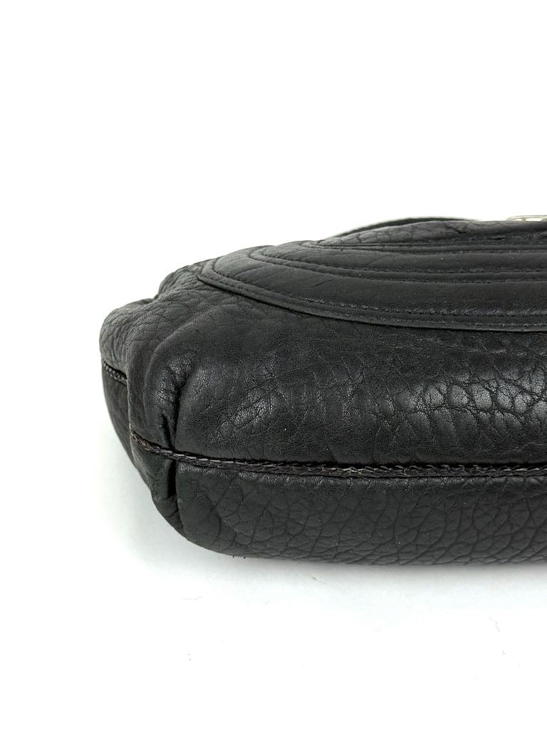 Fendi Zucca Spy in black leather