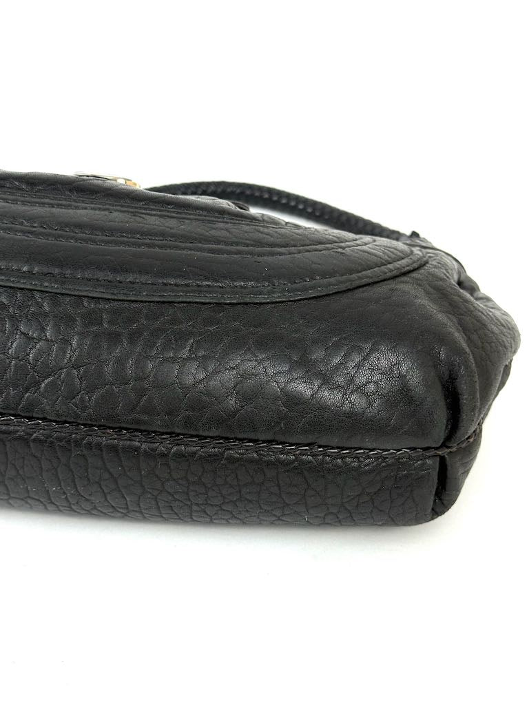Fendi Zucca Spy in black leather