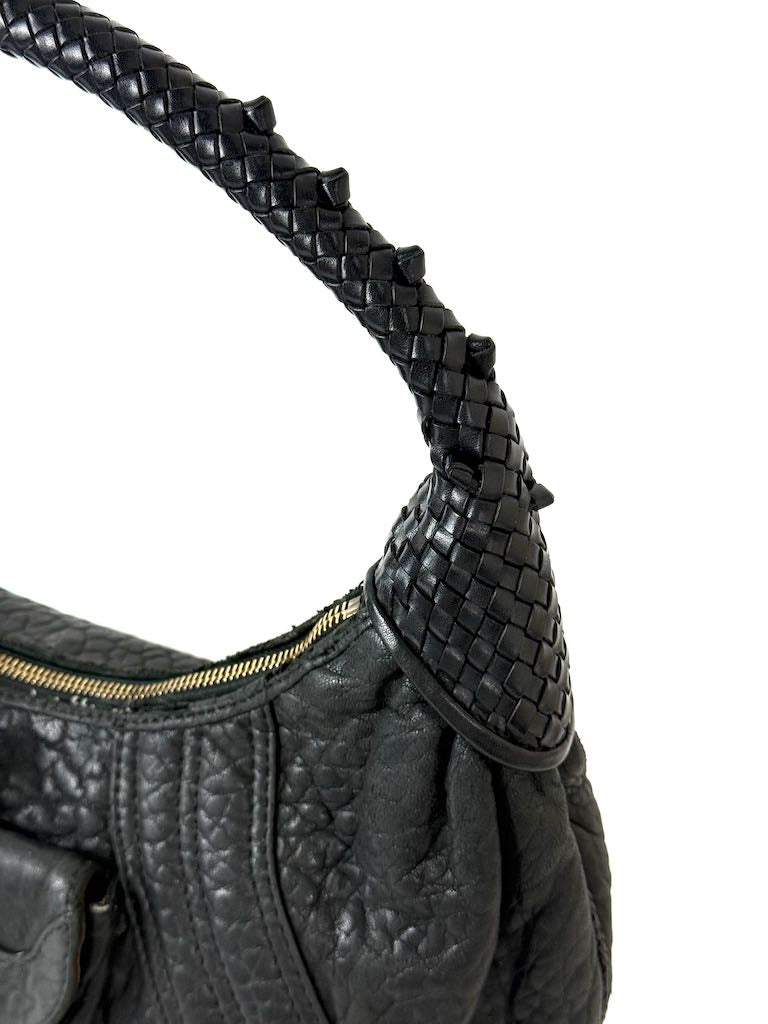 Fendi Zucca Spy in black leather