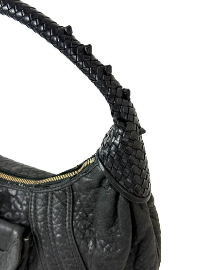 Fendi Zucca Spy in black leather