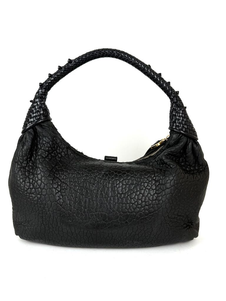 Fendi Zucca Spy in black leather