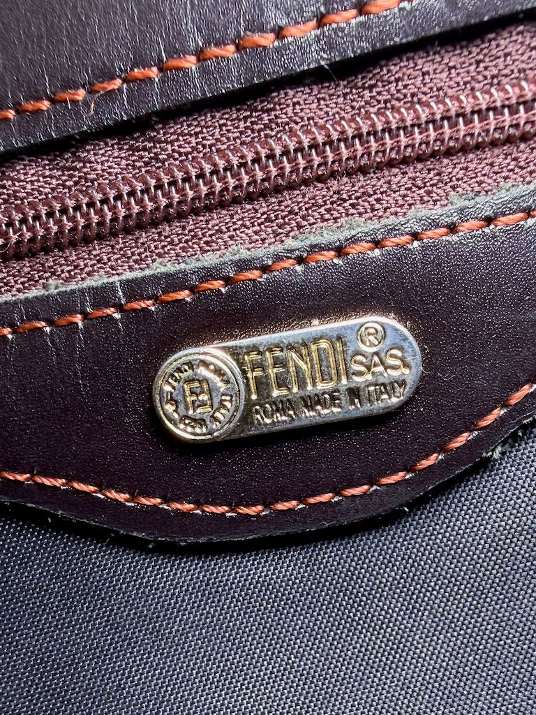Fendi Zucchino Canvas Baguette