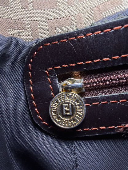 Fendi Zucchino Canvas Baguette