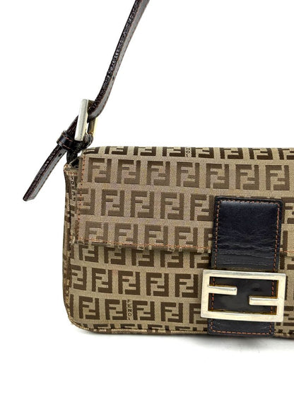 Fendi Zucchino Canvas Baguette