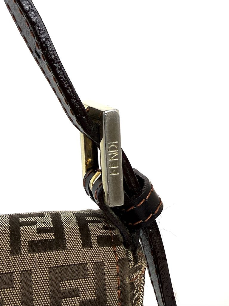 Fendi Zucchino Canvas Baguette