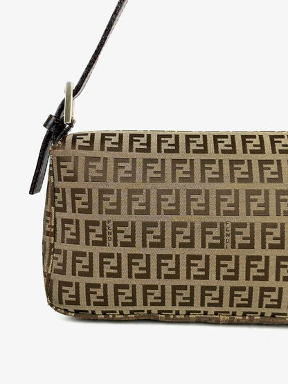 Fendi Zucchino Canvas Baguette