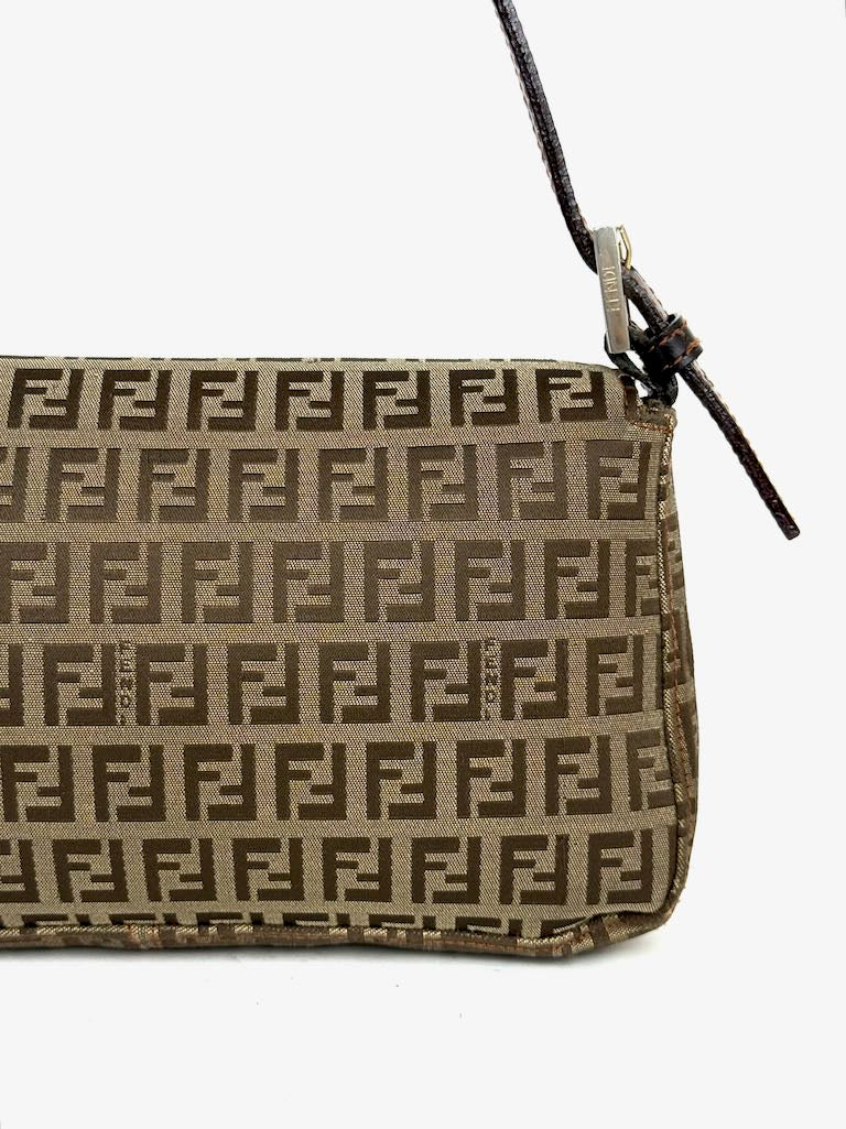 Fendi Zucchino Canvas Baguette
