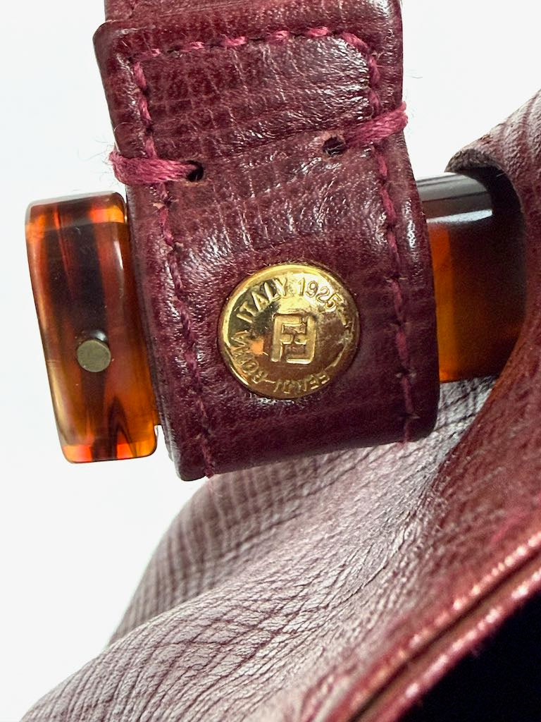 Fendi tortoiseshell calf leather handbag