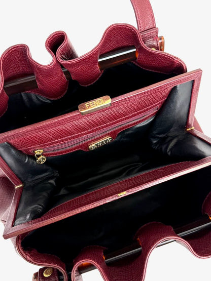 Fendi tortoiseshell calf leather handbag