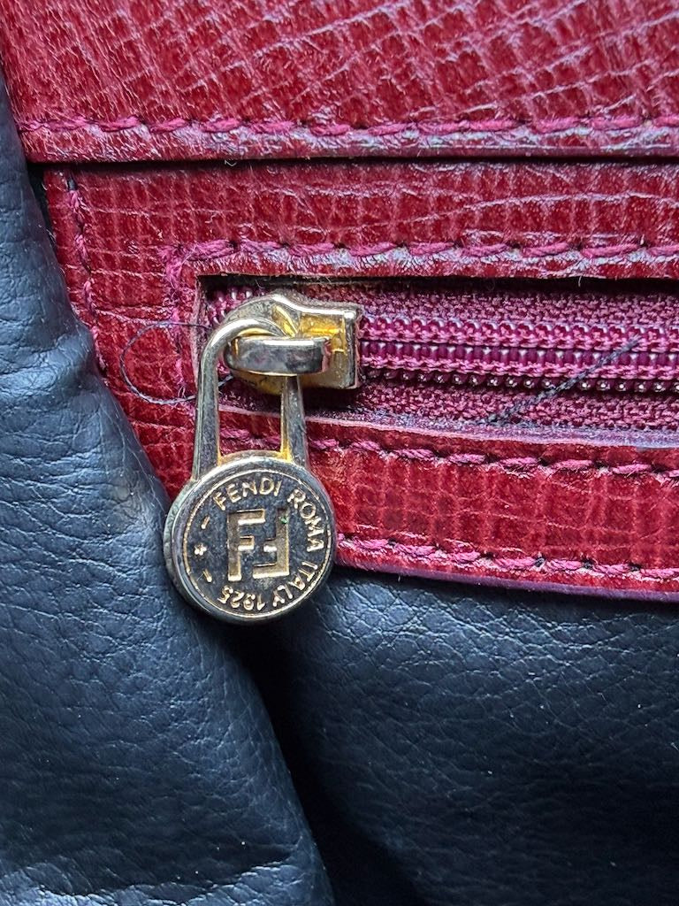 Fendi tortoiseshell calf leather handbag